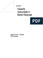 Apostol Dan Disparitii Neelucidate in Marile Razboaie PDF