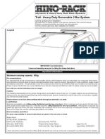 RCP19 Nissan X-Trail - Heavy Duty Removable 2 Bar System: Layout