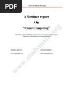 Cse PDF Cloud Computing