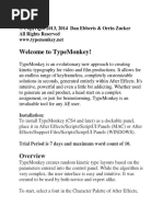 Typemonkey User Manual