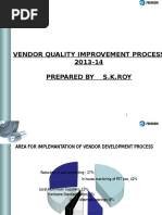 Vendor Quality Improvement Process 2013-14 Prepared by S.K.Roy