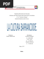 Ubicación Geográfica de La Cultura Barrancoide Trabajo