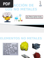 Reacción Con No Metales