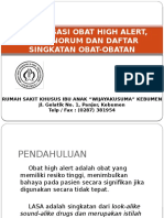 Sosialisasi Obat High Alert Lasa Singkatan