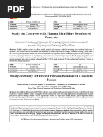 Study On Concrete With Human Hair Fibre Reinforced Concrete