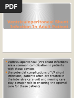 Ventriculoperitoneal Shunt Infection in Adult Patient