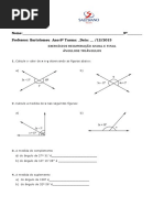 Exercícios de Ângulos