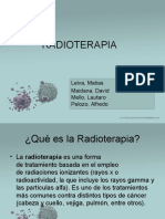 Cancer Oseo y Radioterapia