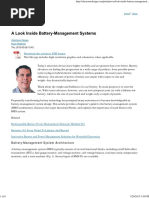 A Look Inside Battery Management Systems