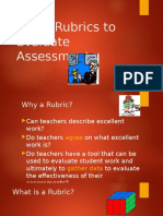 Using Rubrics To Evaluate Assessments