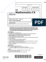 Core Mathematics C4: Pearson Edexcel GCE