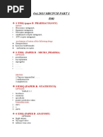 Oct.2013 MRCPCH PART 1: 1/ EMQ (Paper B-PHARMACOLOGY)