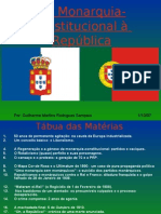 Da Monarquia-Constitucional À República - Final