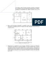 Exercícios e Tabelas - Lajes