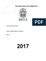 Paneles Solares para Uso Domestico