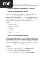 1.1 - Conceitos Fundamentais de Equações Diferenciais