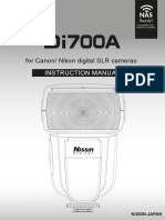 For Canon/ Nikon Digital SLR Cameras: Instruction Manual