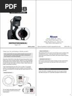 Instruction Manual: Digital TTL Macro Flash