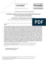 Correlation Analysis Between Structure Financial System and Economic Growth in Romania