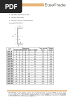 UPN Channel Beam: DIN 1026-1: 2000, NF A 45-202: 1986