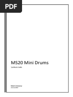 MS20 Mini Drum Synthesis Guide PDF