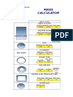 Mass Calculator: Sheet & Plate