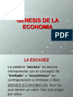 Genesis de La Economia - Presentacion