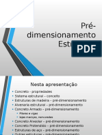 AULA - Pre Dimensionamento Estrutural