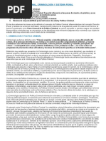 TEM 3. Política Criminal, Criminologia y Sistema Penal