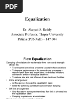 Equalization: Dr. Akepati S. Reddy Associate Professor, Thapar University Patiala (PUNJAB) - 147 004