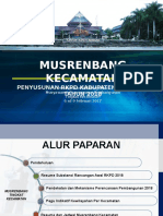 Paparan Musrenbang Kecamatan - Final