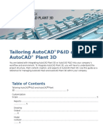 Tailoring AutoCAD PnID and Plant 3D