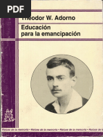 Educación para La Emancipación - Adorno