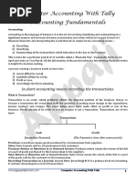 Computer Accounting With Tally