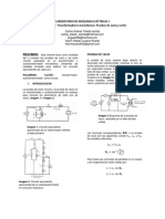 Practica Prueba de Vació y Corto Circuito