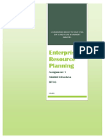 Enterprise Resource Planning: Assignment 1 Shubhi Srivastava BFT-6