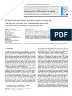 Analysis of Friction Excited Vibration of Drum Brake Squeal