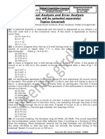 Dimensional Analysis Iseet and Neet Entrance Based