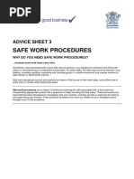 Safe Work Procedures: Safe Business Is Good Business