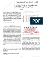 Implementation of LDPC Code For 24-Bit Decoder Based On VLSI Using Verilog Code