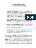 Acta Constitutiva Estatutaria para Unidades Productivas Familiares (Actualizado)