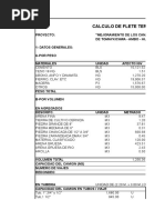 Calculo de Flete Presa Cushuro