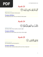 Al-Ma'arij 23-33