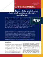 Therapeutic Hotline: Tinea Profunda of The Genital Area. Successful Treatment of A Rare Skin Disease