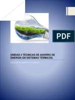 Unidad 4 Tecnicas de Ahorro de Energia en Sistemas Termicos