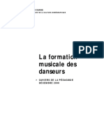 La Formation Musicale Des Danseurs