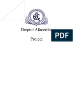 Dreptul Afacerilor - Proiect