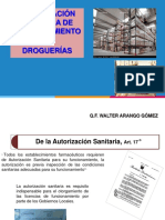 Ponencia - Autoriza Sanit Droguerias