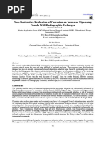 Non-Destructive Evaluation of Corrosion On Insulated Pipe Using Double Wall Radiographic Technique