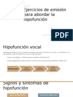 Ejercicios de Emisión para Abordar La Hipofunción